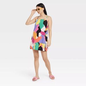 A New Day Linen Colorful Linen Dress